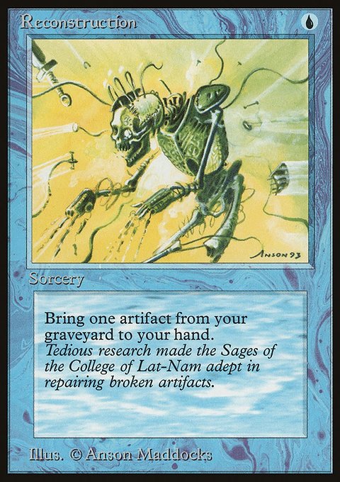 Reconstruction, Antiquities #12, Magic: The Gathering card