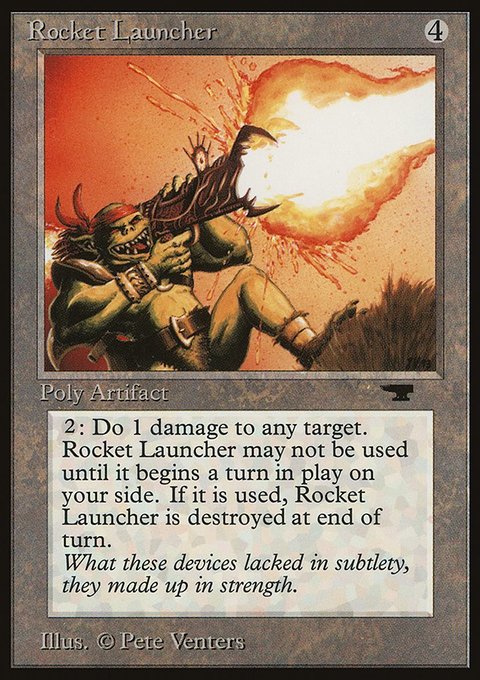 Rocket Launcher, Antiquities #63, Magic: The Gathering card