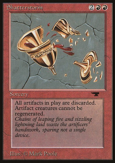 Shatterstorm, Antiquities #28, Magic: The Gathering card