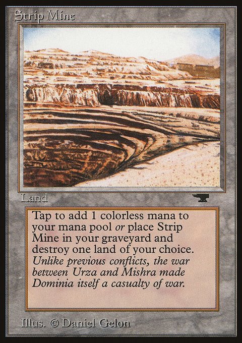 Strip Mine, Antiquities #82b, Magic: The Gathering card