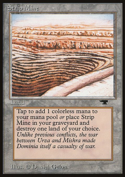 Strip Mine, Antiquities #82d, Magic: The Gathering card