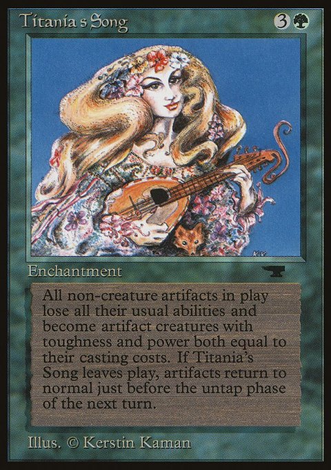 Titania's Song, Antiquities #35, Magic: The Gathering card