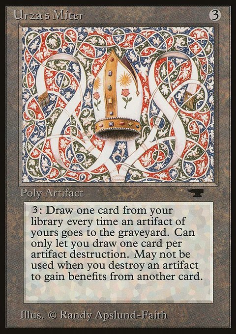 Urza's Miter, Antiquities #76, Magic: The Gathering card