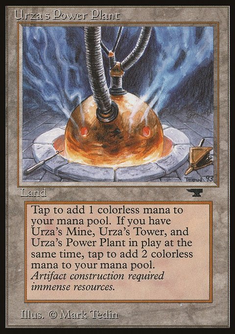 Urza's Power Plant, Antiquities #84a, Magic: The Gathering card
