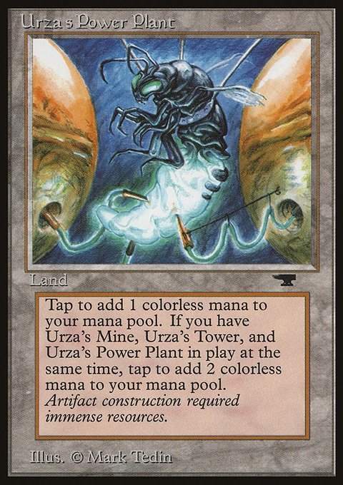 Urza's Power Plant, Antiquities #84c, Magic: The Gathering card