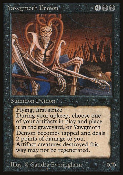 Yawgmoth Demon, Antiquities #21, Magic: The Gathering card