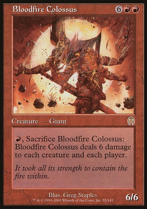 Bloodfire Colossus, Apocalypse #55, Magic: The Gathering card