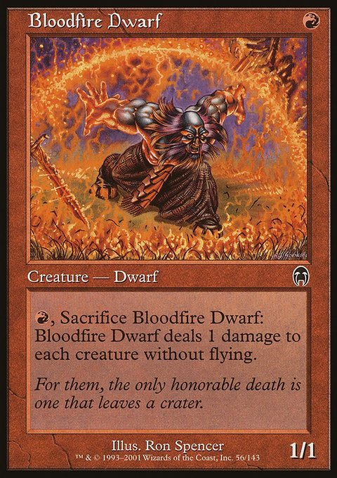 Bloodfire Dwarf, Apocalypse #56, Magic: The Gathering card