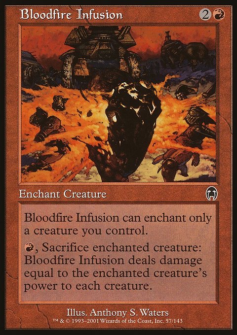 Bloodfire Infusion, Apocalypse #57, Magic: The Gathering card