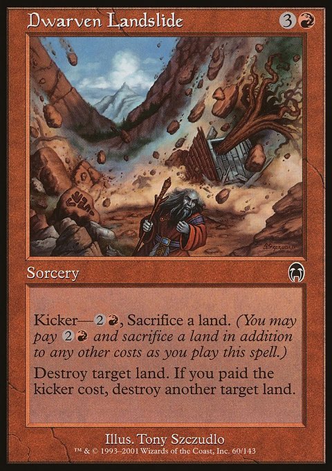 Dwarven Landslide, Apocalypse #60, Magic: The Gathering card
