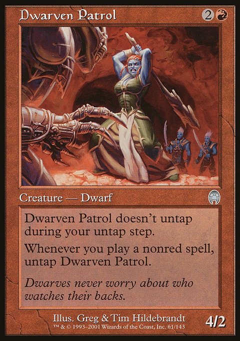 Dwarven Patrol, Apocalypse #61, Magic: The Gathering card