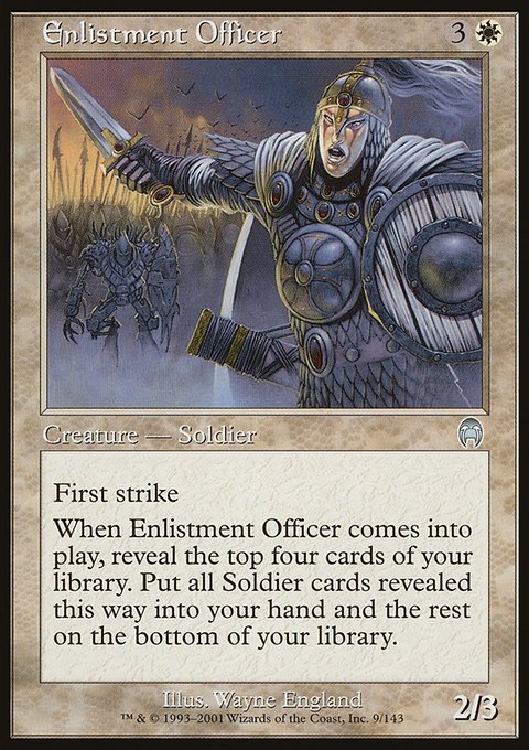 Enlistment Officer, Apocalypse #9, Magic: The Gathering card