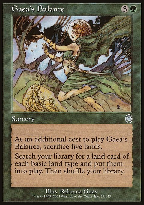 Gaea's Balance, Apocalypse #77, Magic: The Gathering card