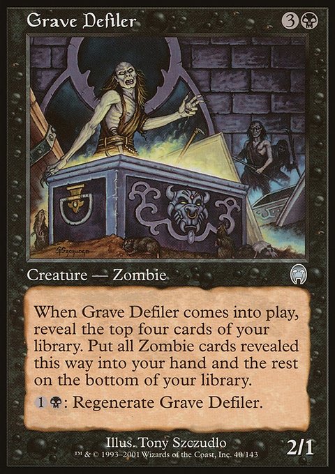 Grave Defiler, Apocalypse #40, Magic: The Gathering card