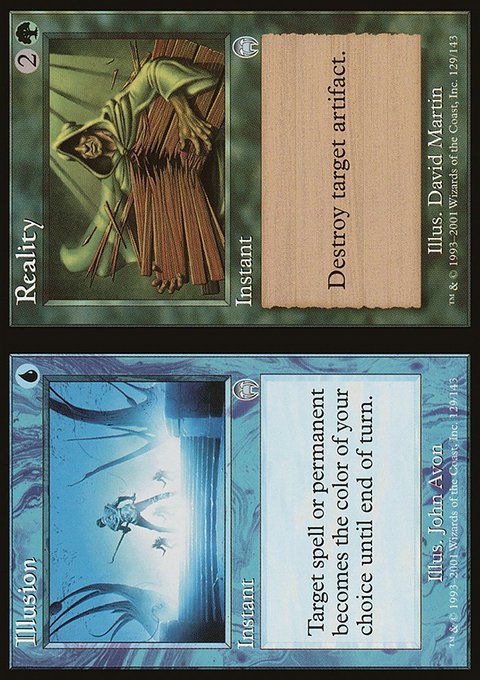 Illusion // Reality, Apocalypse #129, Magic: The Gathering card