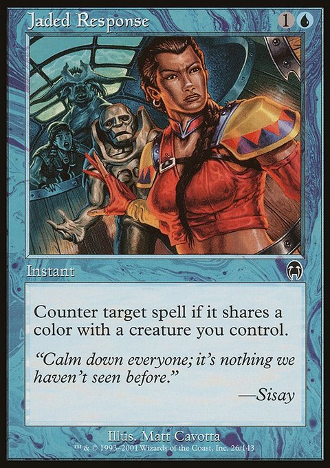 Jaded Response, Apocalypse #26, Magic: The Gathering card