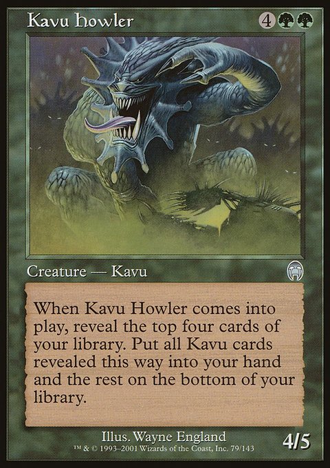 Kavu Howler, Apocalypse #79, Magic: The Gathering card