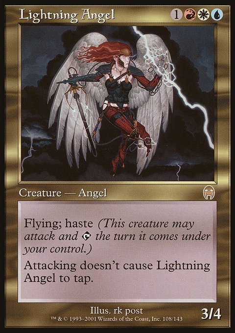 Lightning Angel, Apocalypse #108, Magic: The Gathering card
