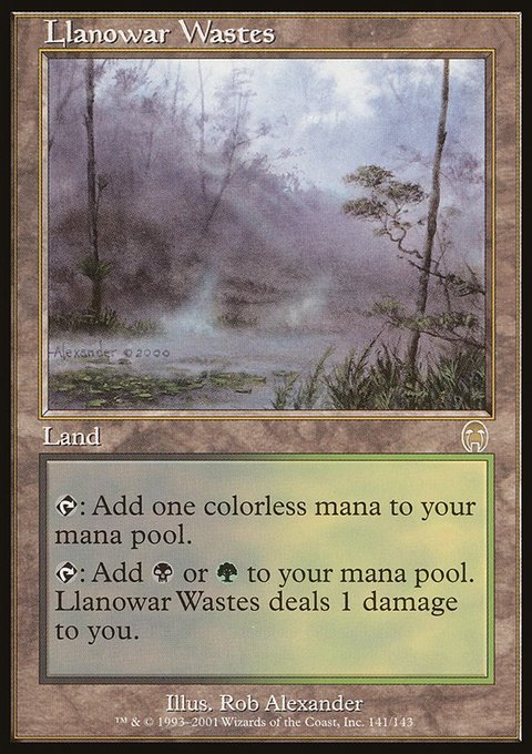 Llanowar Wastes, Apocalypse #141, Magic: The Gathering card