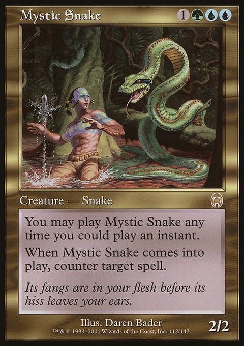 Mystic Snake, Apocalypse #112, Magic: The Gathering card