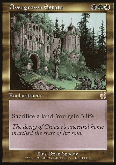 Overgrown Estate, Apocalypse #113, Magic: The Gathering card