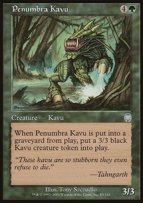 Penumbra Kavu, Apocalypse #83, Magic: The Gathering card