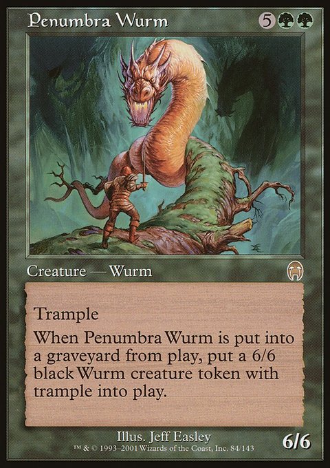 Penumbra Wurm, Apocalypse #84, Magic: The Gathering card