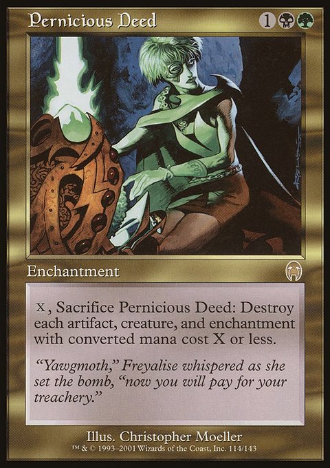 Pernicious Deed, Apocalypse #114, Magic: The Gathering card