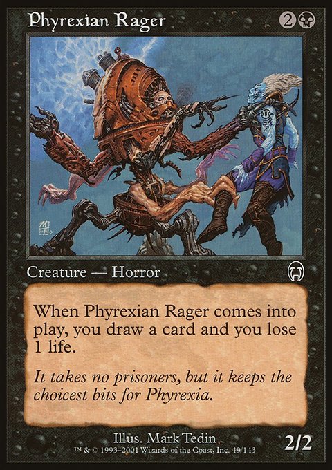 Phyrexian Rager, Apocalypse #49, Magic: The Gathering card