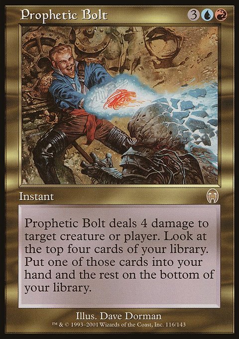 Prophetic Bolt, Apocalypse #116, Magic: The Gathering card
