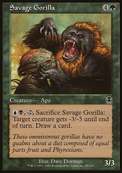 Savage Gorilla, Apocalypse #85, Magic: The Gathering card