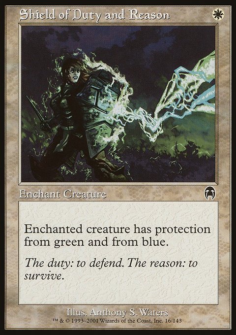 Shield of Duty and Reason, Apocalypse #16, Magic: The Gathering card