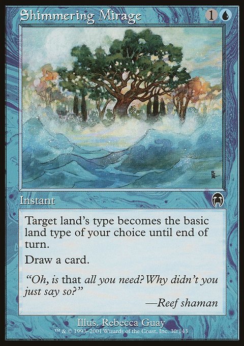 Shimmering Mirage, Apocalypse #30, Magic: The Gathering card