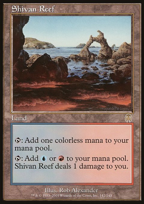 Shivan Reef, Apocalypse #142, Magic: The Gathering card