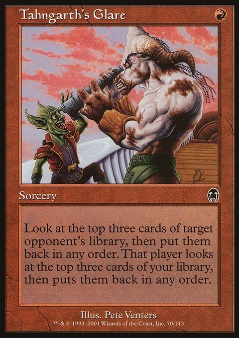 Tahngarth's Glare, Apocalypse #70, Magic: The Gathering card