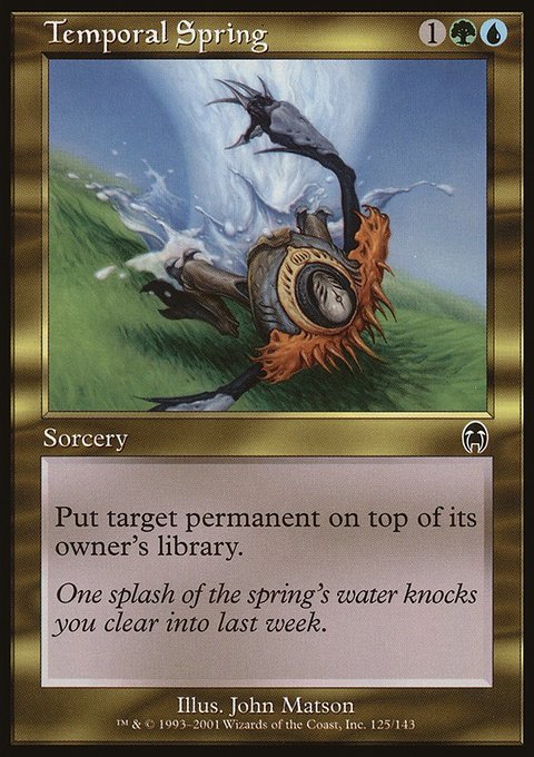 Temporal Spring, Apocalypse #125, Magic: The Gathering card