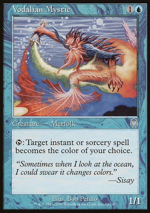 Vodalian Mystic, Apocalypse #33, Magic: The Gathering card