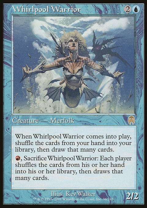 Whirlpool Warrior, Apocalypse #36, Magic: The Gathering card