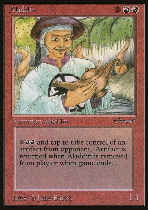 Aladdin, Arabian Nights #34, Magic: The Gathering card