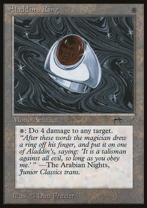 Aladdin's Ring, Arabian Nights #57, Magic: The Gathering card