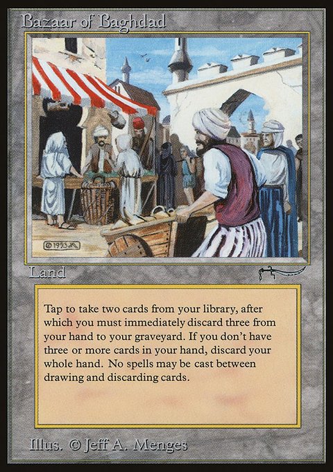 Bazaar of Baghdad, Arabian Nights #70, Magic: The Gathering card