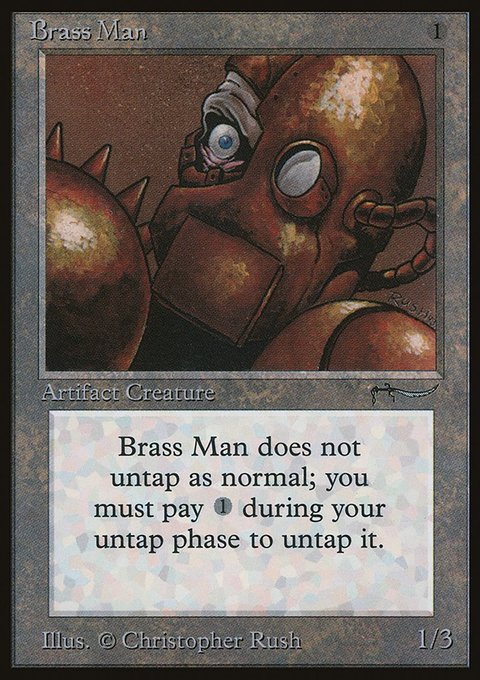 Brass Man, Arabian Nights #59, Magic: The Gathering card