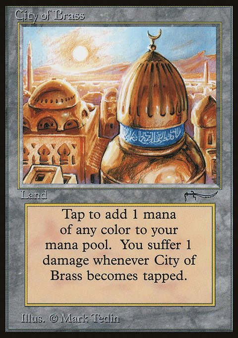 City of Brass, Arabian Nights #71, Magic: The Gathering card