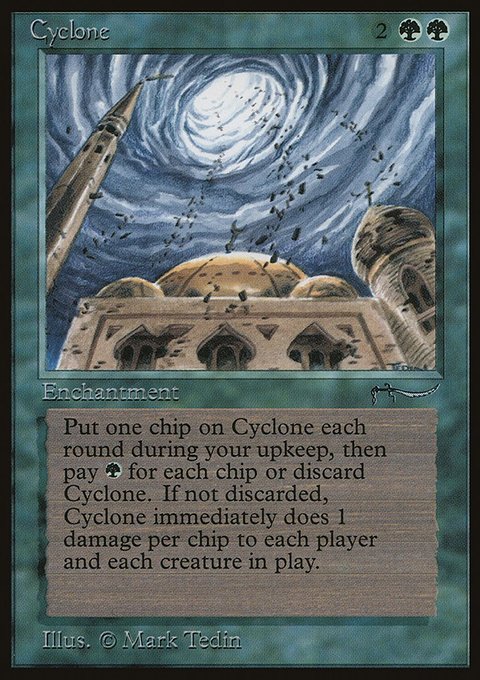 Cyclone, Arabian Nights #45, Magic: The Gathering card