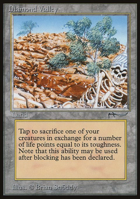 Diamond Valley, Arabian Nights #73, Magic: The Gathering card