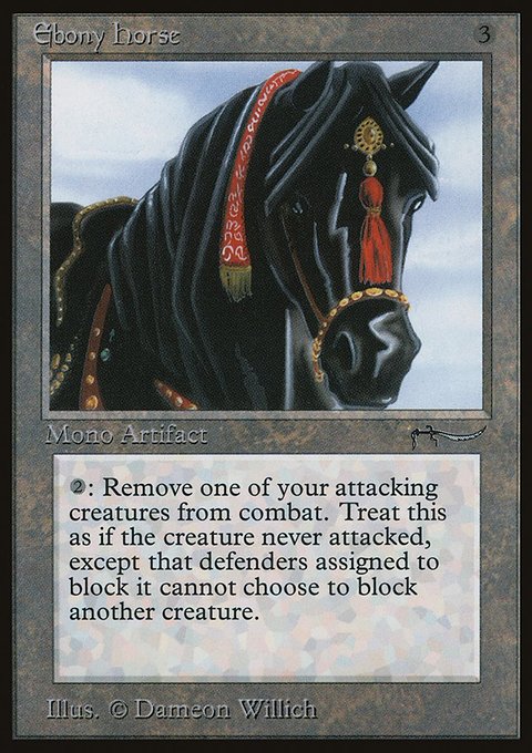 Ebony Horse, Arabian Nights #62, Magic: The Gathering card