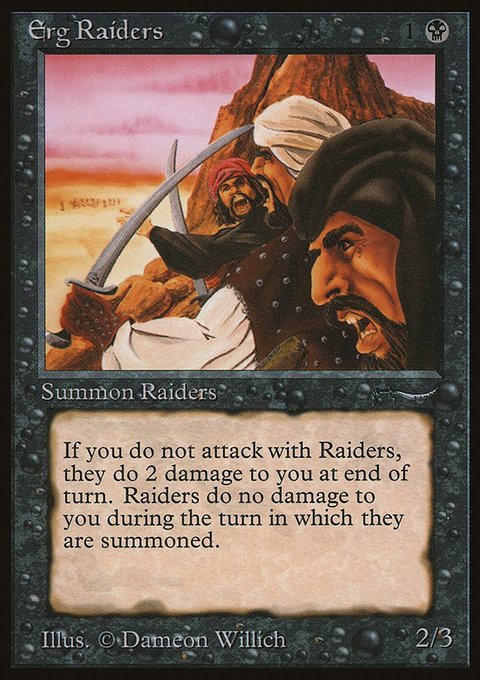 Erg Raiders, Arabian Nights #25, Magic: The Gathering card