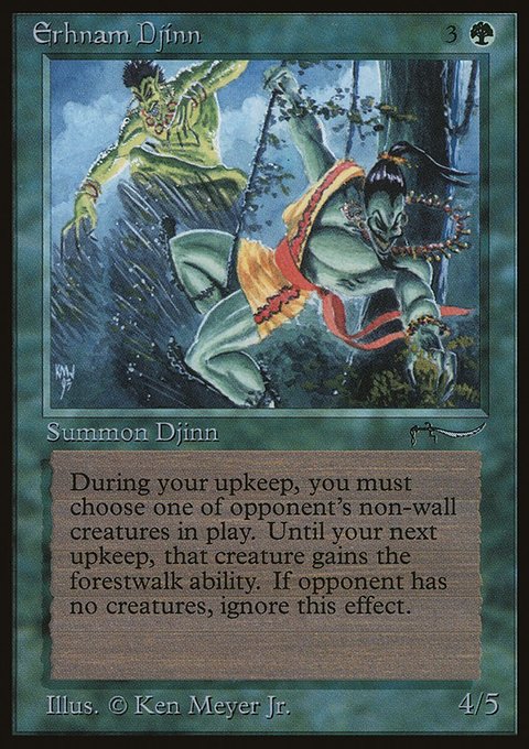 Erhnam Djinn, Arabian Nights #48, Magic: The Gathering card