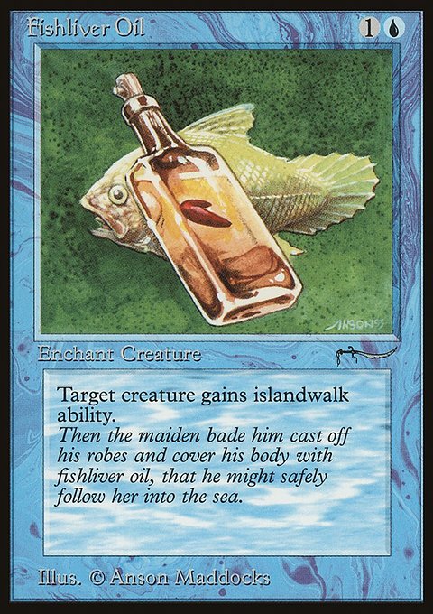 Fishliver Oil, Arabian Nights #13†, Magic: The Gathering card