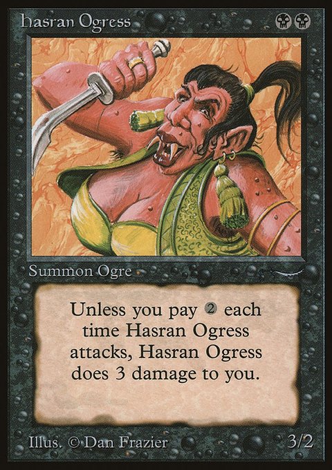 Hasran Ogress, Arabian Nights #27, Magic: The Gathering card